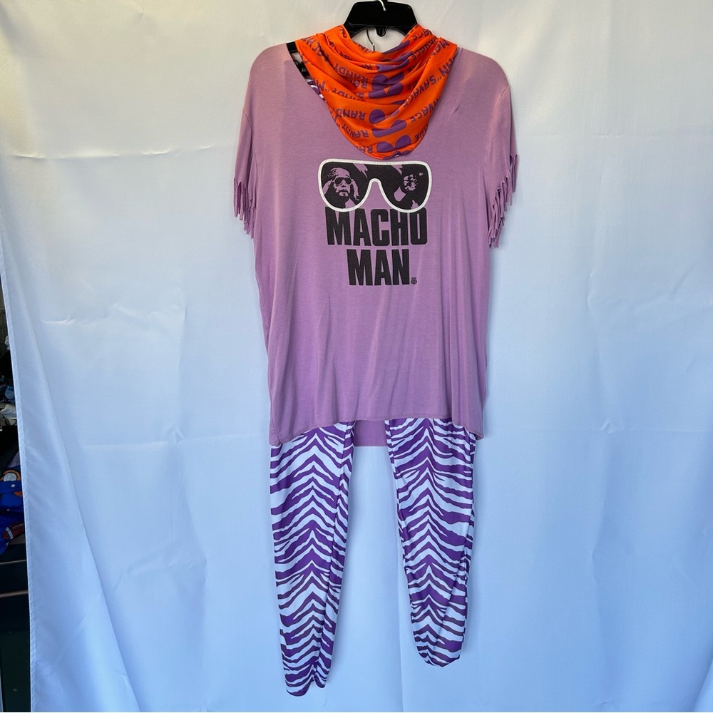 Fun Mens Costume - WWE Randy Savage 5 Piece Set - Small,  - Cotton/Polyester